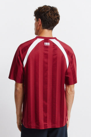 Striped Football S/S T-Shirt.