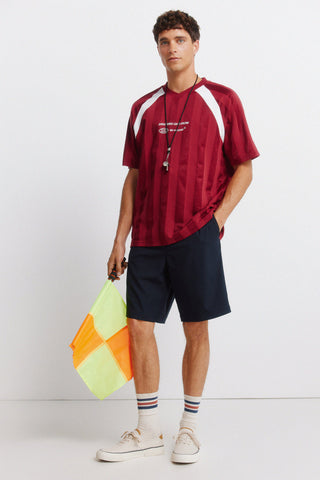 Striped Football S/S T-Shirt.
