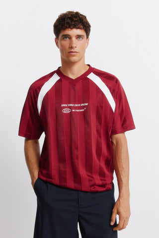 Striped Football S/S T-Shirt.