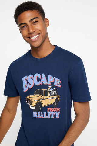 Camiseta Diseño Escape Azul