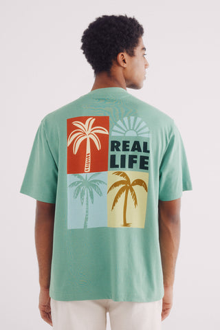 Camiseta Manga Corta con Gráfico