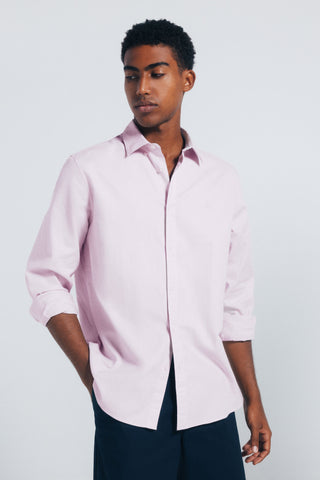 Camisa Manga Larga con Logo Bordado
