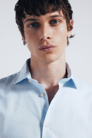 Camisa Manga Larga con Bordado de Algodón