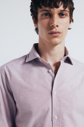 Camisa Manga Larga con Bordado de Algodón