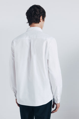 Camisa Manga Larga con Bordado de Algodón