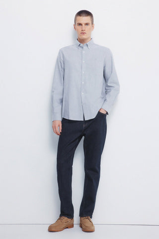 Camisa Manga Larga con Logo Bordado