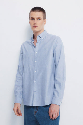 Camisa Manga Larga con Logo Bordado