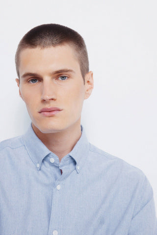 Camisa Manga Larga con Logo Bordado