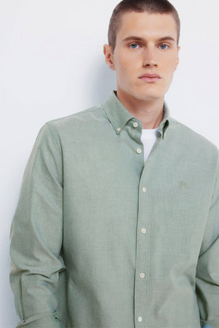 Camisa Manga Larga con Logo Bordado