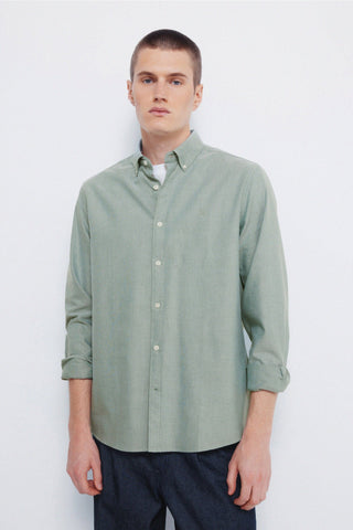 Camisa Manga Larga con Logo Bordado