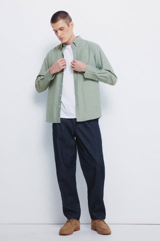 Camisa Manga Larga con Logo Bordado