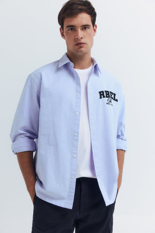 Camisa Manga Larga con Parche Delantero