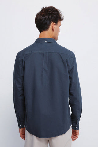 Camisa Manga Larga con Logo Bordado