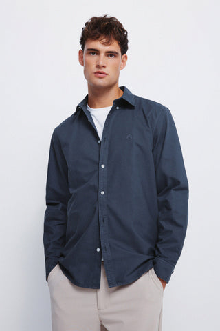 Camisa Manga Larga con Logo Bordado