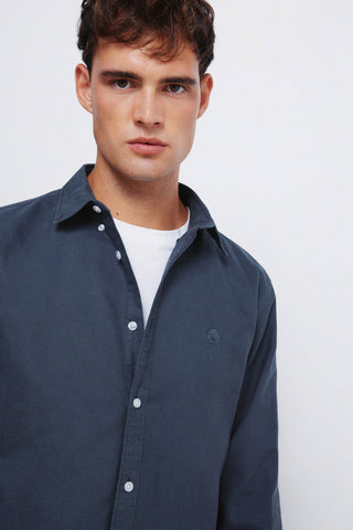 Camisa Manga Larga con Logo Bordado