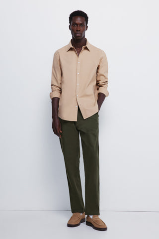 Camisa Manga Larga con Logo Bordado