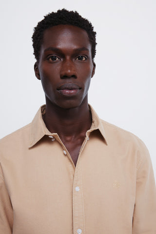 Camisa Manga Larga con Logo Bordado