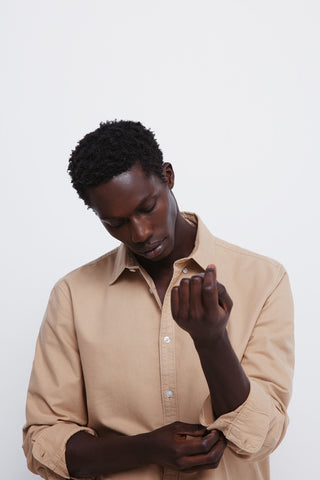 Camisa Manga Larga con Logo Bordado