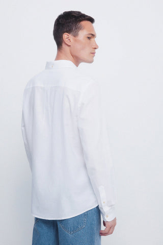 Camisa Manga Larga con Logo de Algodón