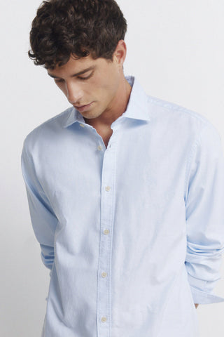 Cotton Long Sleeve Logo Shirt