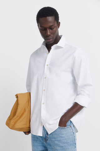 Cotton Long Sleeve Logo Shirt