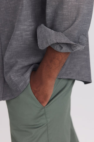 Fake Linen Solid  Tardeo M/ L.