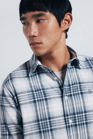 Camisa Manga Larga Estampado Cuadros