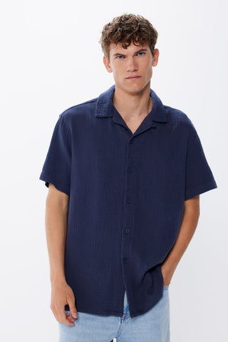 Camisa Manga Corta de Algodón