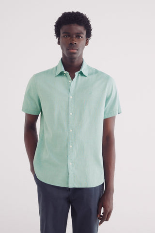 Camisa Manga Corta Regular Fit de Algodón