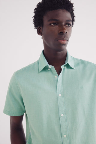 Camisa Manga Corta Regular Fit de Algodón