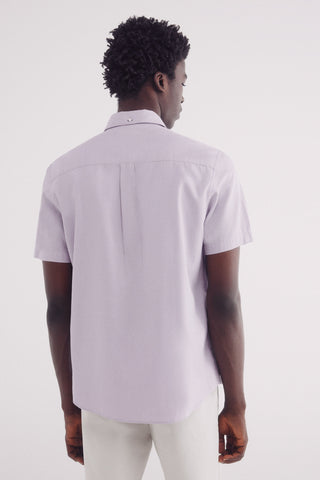 Camisa Manga Corta Regular Fit de Algodón
