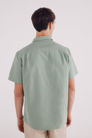 Camisa Manga Corta con Logo Bordado