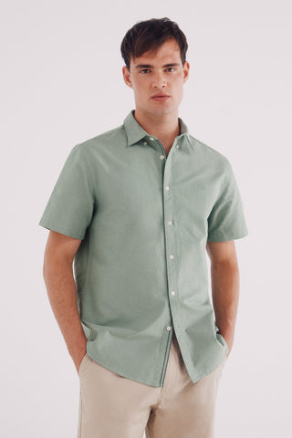 Camisa Manga Corta con Logo Bordado