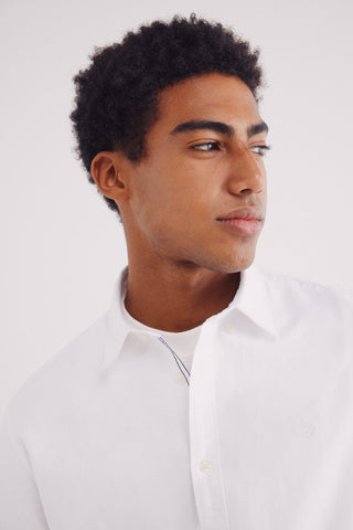 Camisa Manga Corta con Logo Bordado