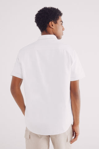 Camisa Manga Corta con Logo Bordado