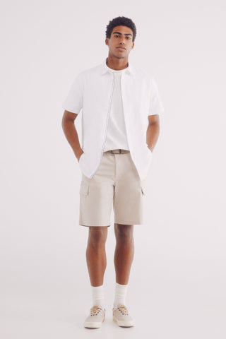 Camisa Manga Corta con Logo Bordado