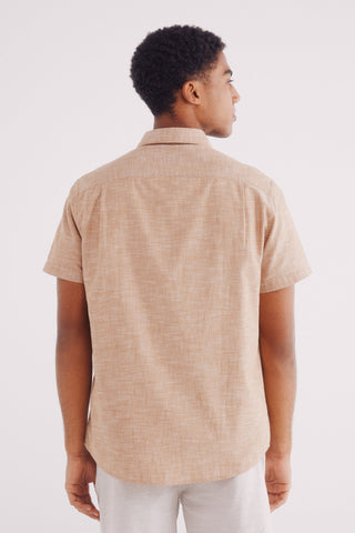 Camisa Manga Corta con Logo Bordado