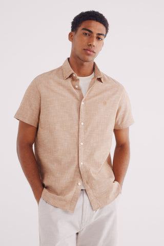Camisa Manga Corta con Logo Bordado