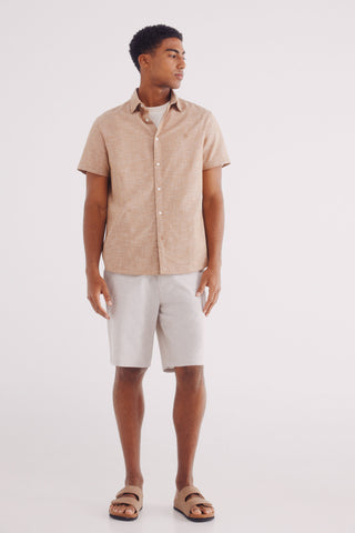 Camisa Manga Corta con Logo Bordado