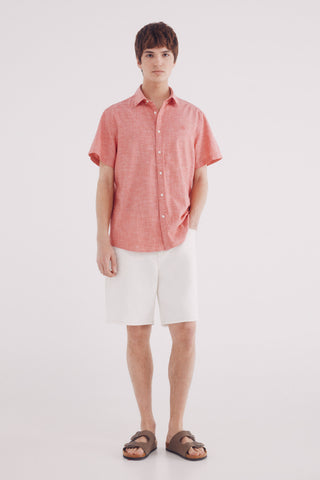 Camisa Manga Corta con Logo Bordado