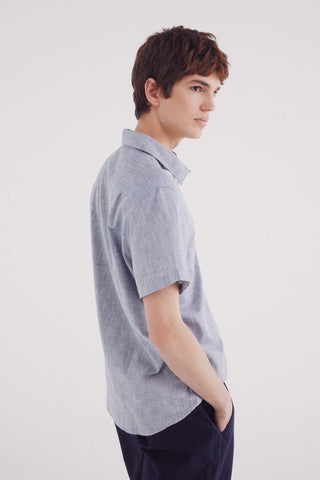Camisa Manga Corta con Logo Bordado