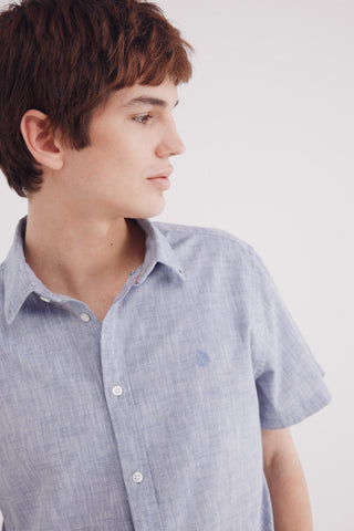 Camisa Manga Corta con Logo Bordado