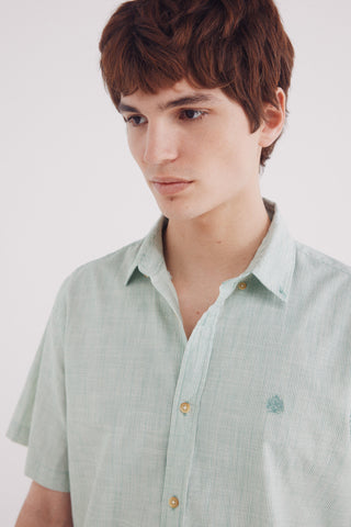 Camisa Manga Corta Estampado Rayas