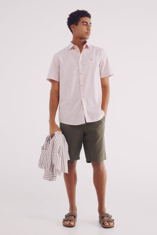 Camisa Manga Corta Estampado Rayas