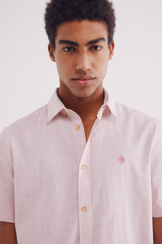 Camisa Manga Corta Estampado Rayas