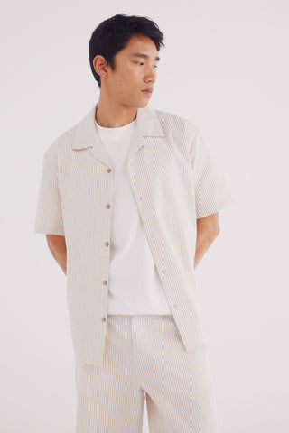 Camisa Manga Corta Estampado Rayas