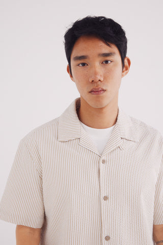 Camisa Manga Corta Estampado Rayas