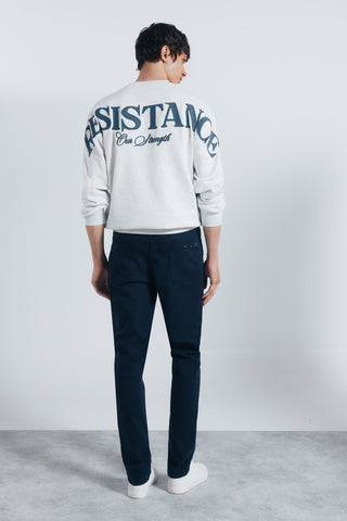 Pantalón Slim Fit Efecto Arrugado