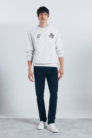 Pantalón Slim Fit Efecto Arrugado