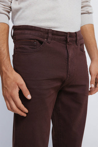 Slim Fit Crinkle Effect Trousers